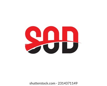 SOD Letter Initial Logo Design Vector Illustration