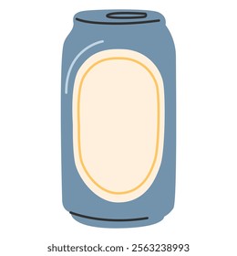 Soda or Beer Aluminum Can drawing.Drink can mock-up blank template. Juice, soda, beer jar blank isolated on transparent background.Beverage, beer and brewing sign and symbol.Vector illustration EPS10