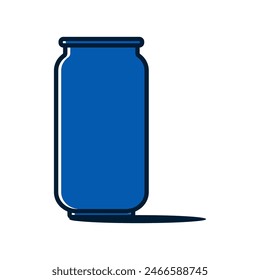 Soda, beer can aluminium icon vector