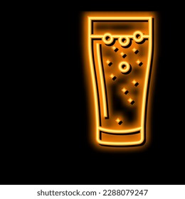 soda beverage drink neon light sign vector. soda beverage drink illustration