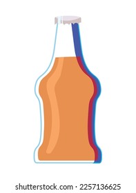 soda bottle beverage icon isolated style
