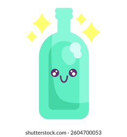 Soda bottle Cartoon Birthday elements Iluustration