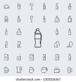 soda bottle dusk icon. Drinks & Beverages icons universal set for web and mobile