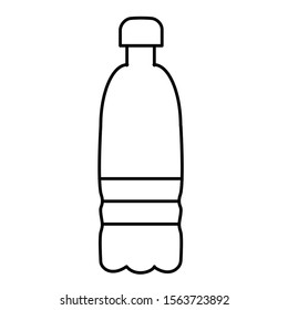 soda bottle dusk icon. Element of drinks and beverages icon for mobile concept and web apps. Thin line soda bottle icon can be used for web and mobile