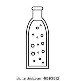 soda bottle glass icon vector illustration design