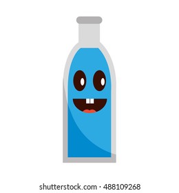 soda bottle glass icon vector illustration design