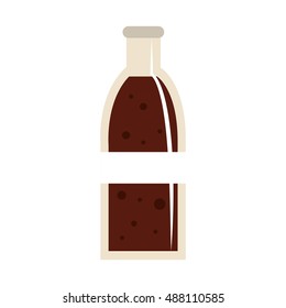 soda bottle glass icon vector illustration design