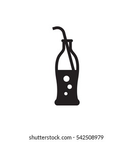 soda bottle icon illustration isolated vector sign symbol