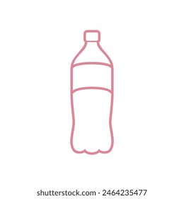 Soda Bottle Icon Vector Template Illustration Design