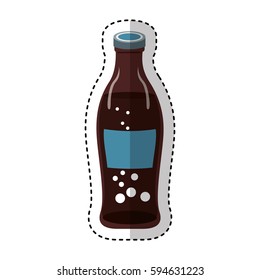 soda bottle isolated icon