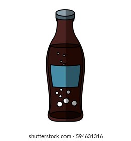 soda bottle isolated icon