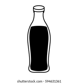 soda bottle isolated icon