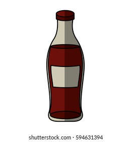 soda bottle isolated icon