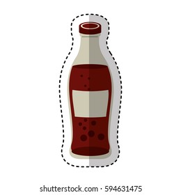 soda bottle isolated icon