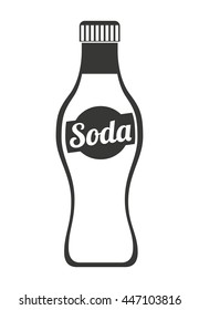 soda bottle isolated icon design, vector illustration  graphic 