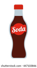soda bottle isolated icon design, vector illustration  graphic 