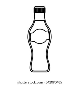 soda bottle isolated icon vector illustration design