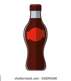 soda bottle isolated icon vector illustration design