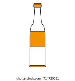 soda bottle with label icon image
