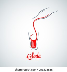 soda bottle splash design background