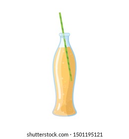 Soda Bottle vector design icon. Soda bottle stock symbol for web.