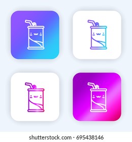 Soda bright purple and blue gradient app icon