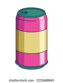 soda can 90s pop art style icon