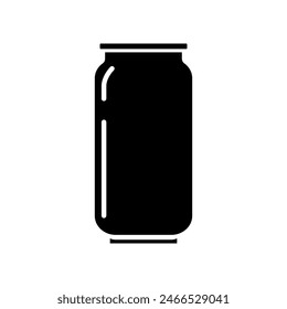 Lata de refresco, icono de cerveza signo de Vector