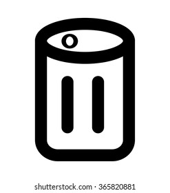 Soda Can Bold Line Vector Icon