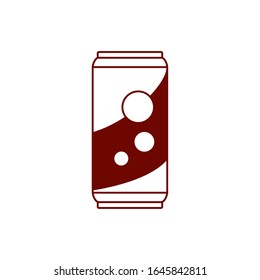 soda can drink line style icon design, Beverage liquid menu restaurant lunch refreshment kitchen and meal theme Vector illustration