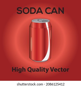 soda can, drink can for mockup isolated