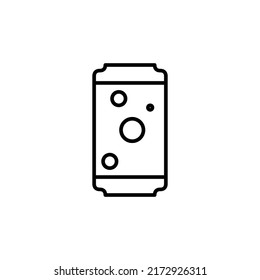 soda can editable stroke icon, Smart stroke icon
