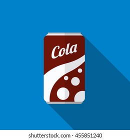 Soda can flat icon illustration isolated vector sign symbol