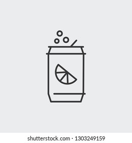 Soda can icon. Beverage symbol modern, simple, vector, icon for website design, mobile app, ui.