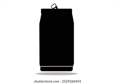 Icono de lata de refresco. Conjunto de iconos de latas de refresco abolladas. Bebida, cerveza y cervecería signo y símbolo. silueta de refresco y jugo. fondo transparente. Ilustración vectorial