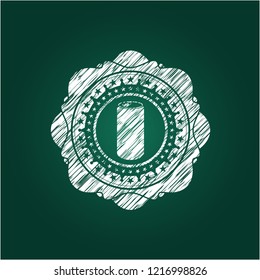 soda can icon drawn on blackboard