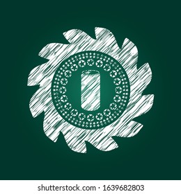 soda can icon drawn on blackboard