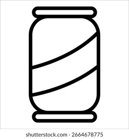 Soda pode ícone elemento para design