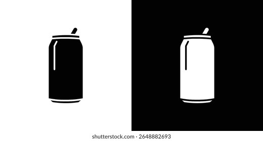 Soda can icon of a flat style vector