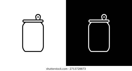 Soda-Dose-Symbol, Umriss Vektor Zeichen, Logo-Design herunterladen