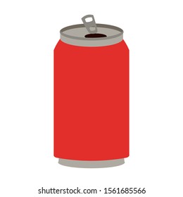 soda can icon over white background, vector illustration