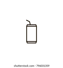 soda can icon. sign design