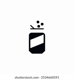 Icono de la lata de refresco signo Vector