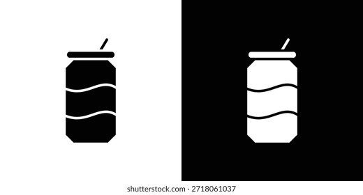 Soda-Dosen-Symbol. Einfaches, hochwertiges Piktogramm. Moderner solider Stil