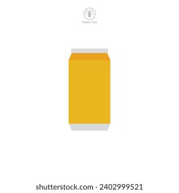 Soda Can Icon symbol vector illustration isolated on white background
