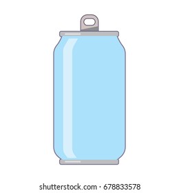 Soda can icon vector 