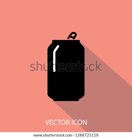 Soda can icon vector