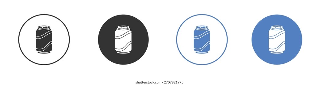 Soda pode ícone ilustração de arte vetorial. para conceito móvel e web designs