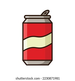 soda puede icono de la plantilla de diseño de vector en fondo blanco