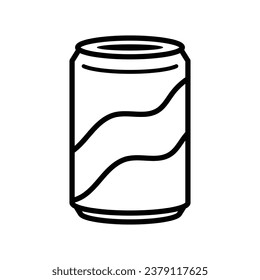 plantilla de diseño de vectores de icono soda can simple y limpio